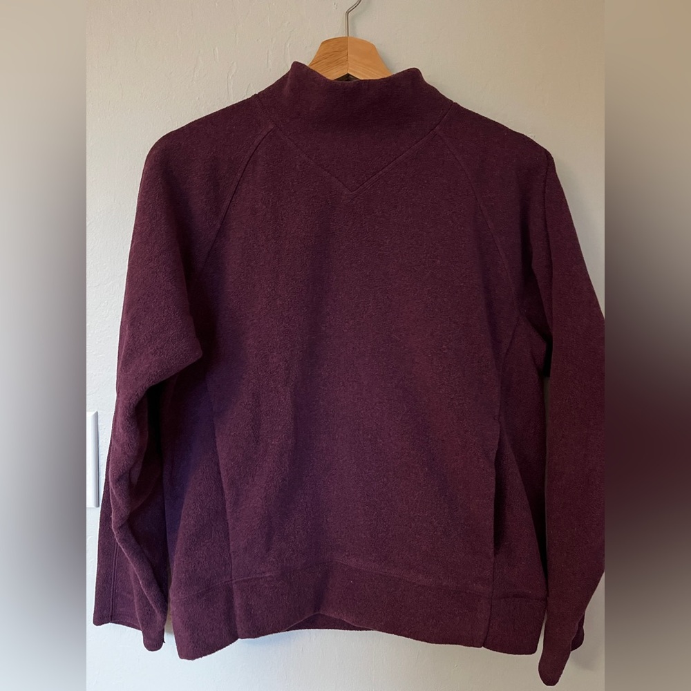 KIT AND ACE Hygge Pullover Purple Fleece Mock neck Sweatshirt Sz XS